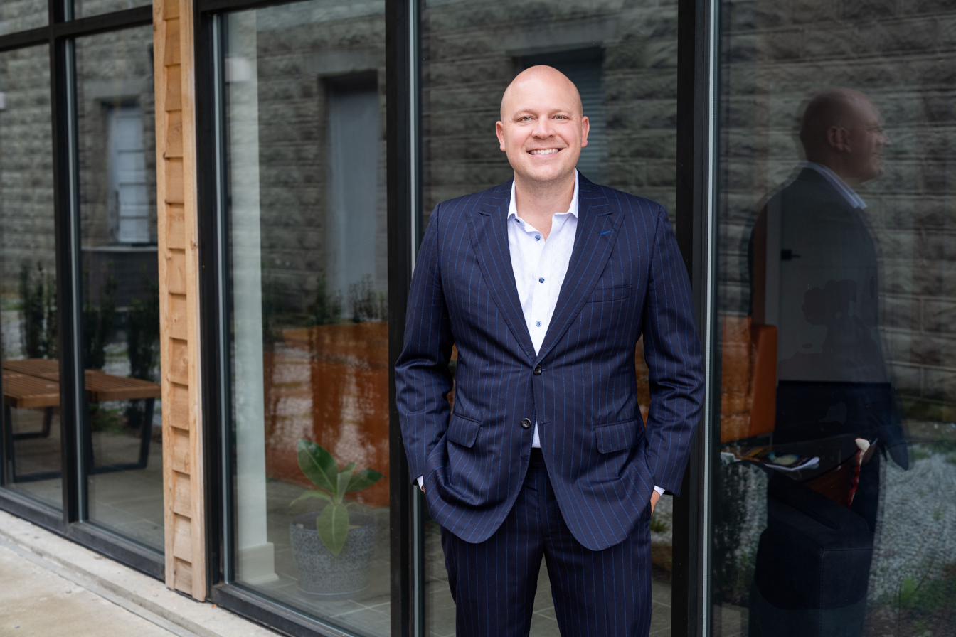 Christopher Wise, Managing Principal of Wise Capital and founder of Wise & Associates Family Law, photographed in Louisville, Kentucky.